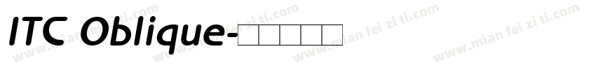 ITC Oblique字体转换